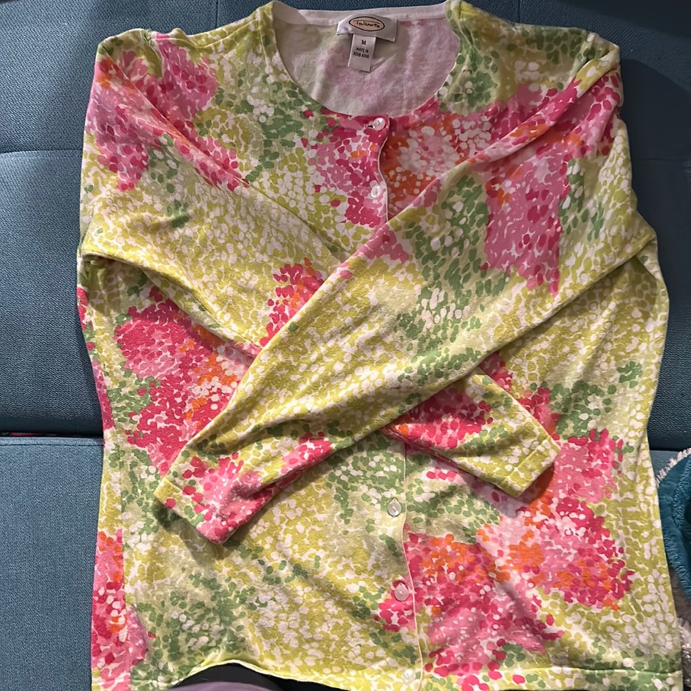 Cute Talbots button up lightweight sweater